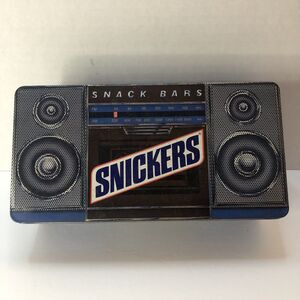 Vintage Snickers Empty Collector Tin 1989 Edition M&M And Mars